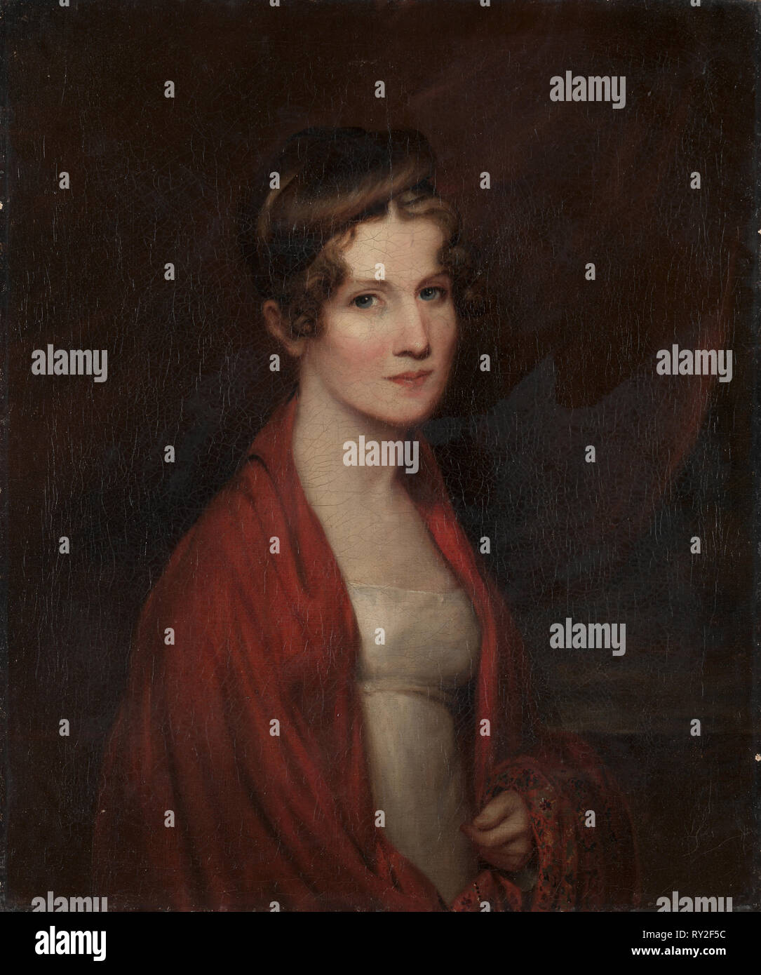 Mary Fairlie Cooper. William Dunlap (Américain, 1766-1839). Huile sur toile non encadrée : 74 ; x 62 cm (29 1/8 x 24 7/16 po Banque D'Images