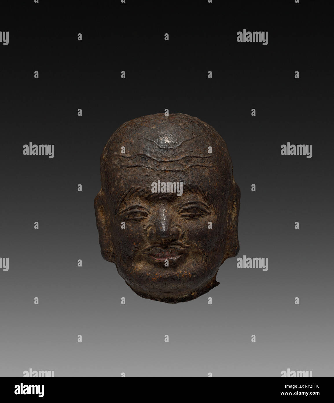 Tête, 960- 1279. Chine, dynastie des Song (960-1279). Fer à repasser ; total : 7,4 cm (2 15/16 en Banque D'Images