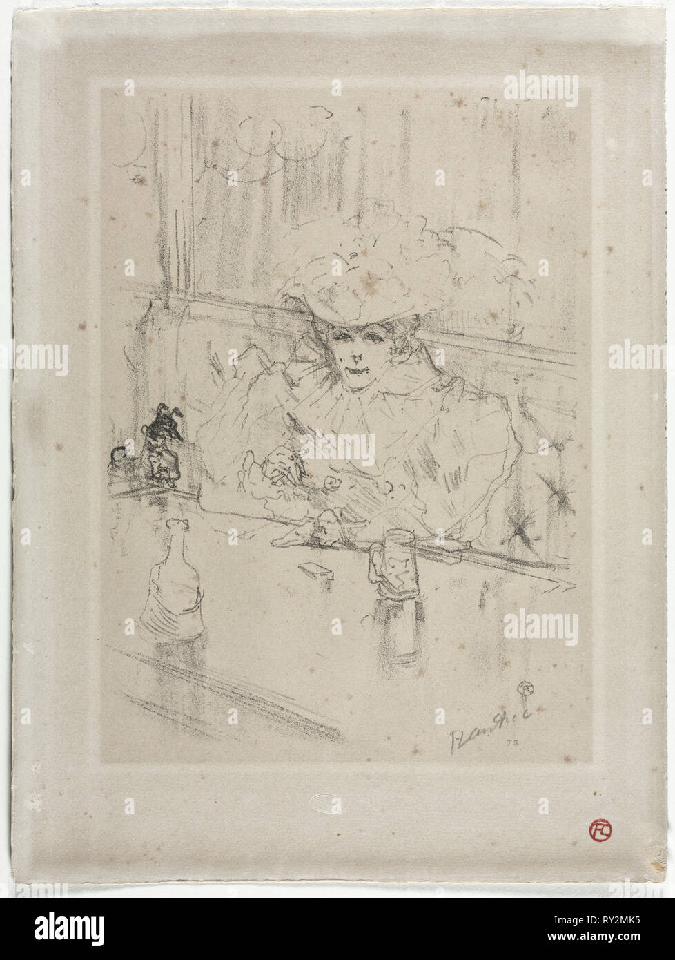 Hanneton. Henri de Toulouse-Lautrec (Français, 1864-1901). Lithographie Banque D'Images