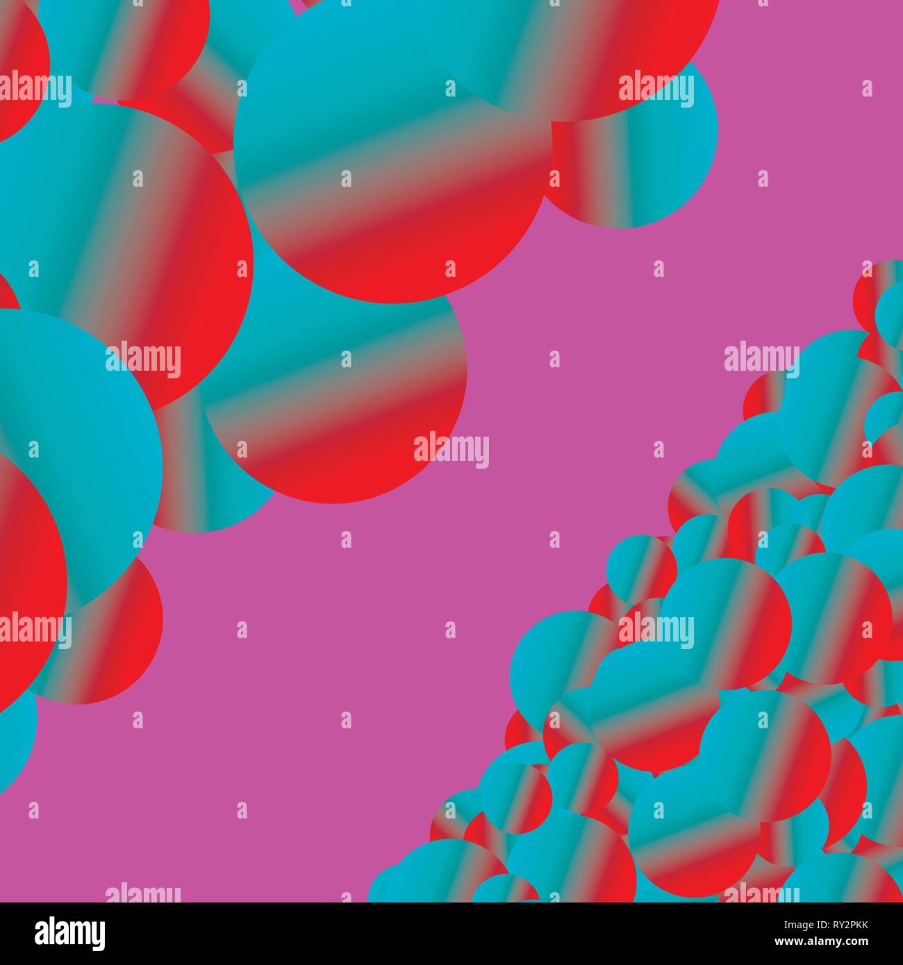 Résumé La mode image vecteur gradient coloré avec des sphères sur fond magenta. Illustration de Vecteur