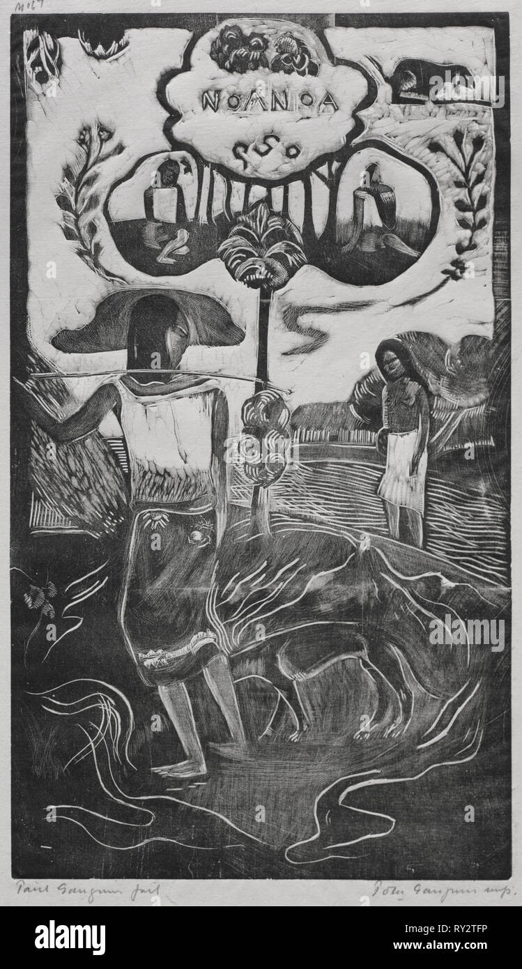 : Noa Noa Noa Noa (parfum odorant), 1893 -94. Paul Gauguin (Français, 1848-1903). Gravure sur bois Banque D'Images