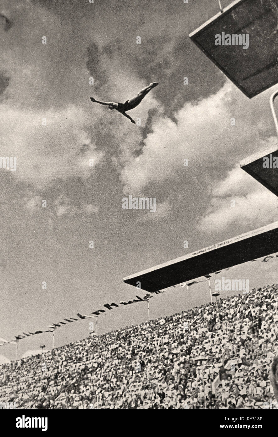 Jeux Olympiques de 1936 Berlin Wayne Marshall de l'Usa Vainqueur de