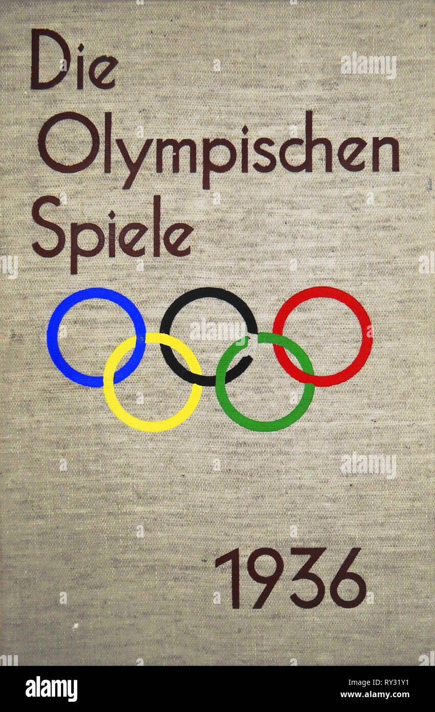 Jeux Olympiques 1936 - les Jeux Olympiques de Berlin 1936 par Heinrich Hoffmann Photographie Texte Raumbild Ludwig Haymann Verlag 1936 Banque D'Images