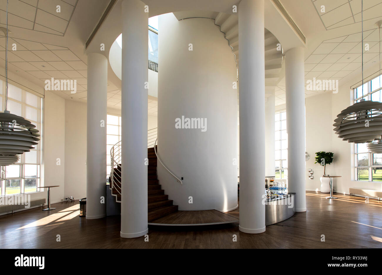 Moller Center,Cambridge. L'architecte danois Henning Larsen. £10m donnée à la construire par la Fondation Moller Maersk, qui fait partie de la famille d'expédition. Banque D'Images