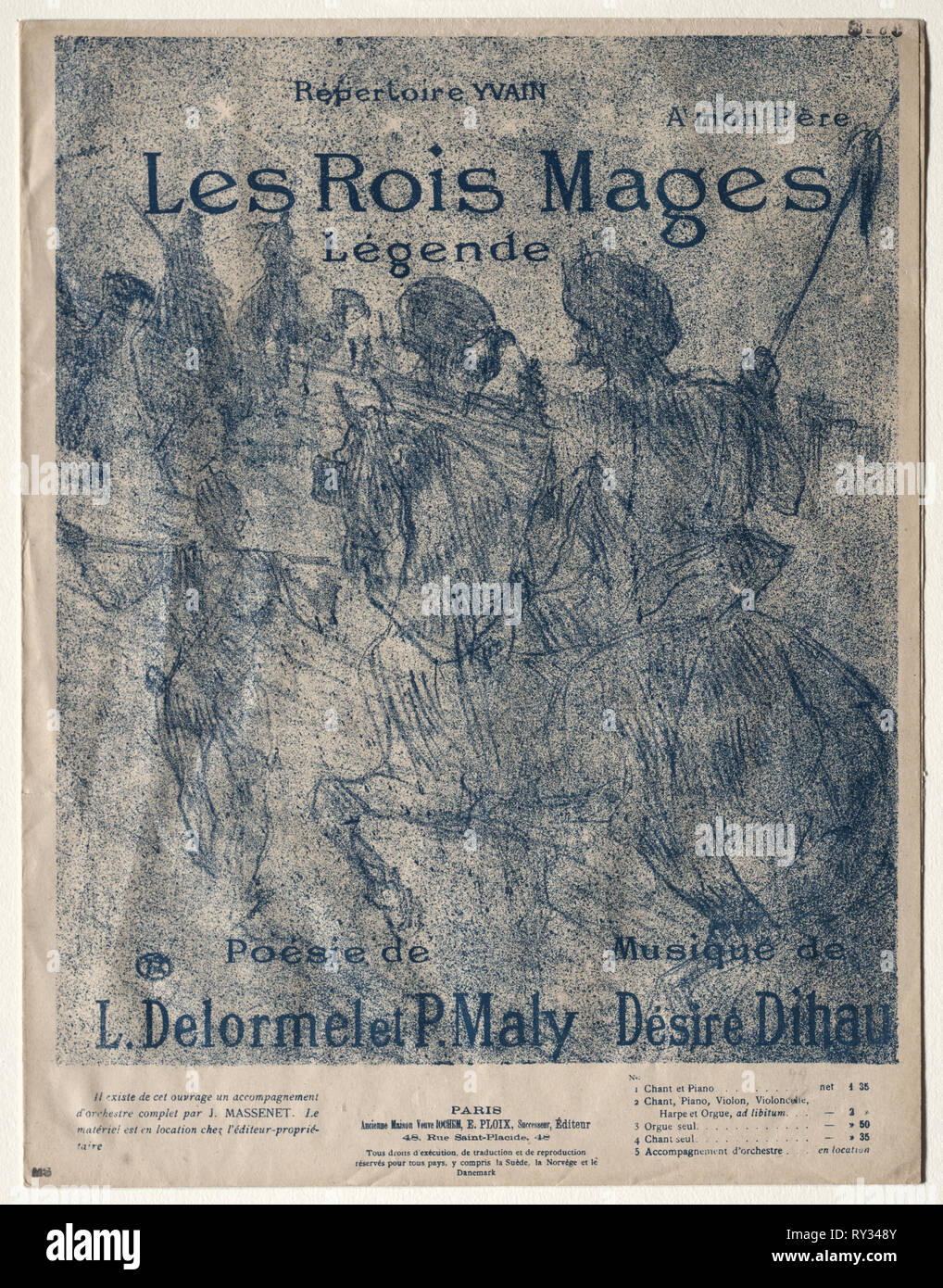 Les Rois Mages, 1899. Henri de Toulouse-Lautrec (Français, 1864-1901). Lithographie Banque D'Images