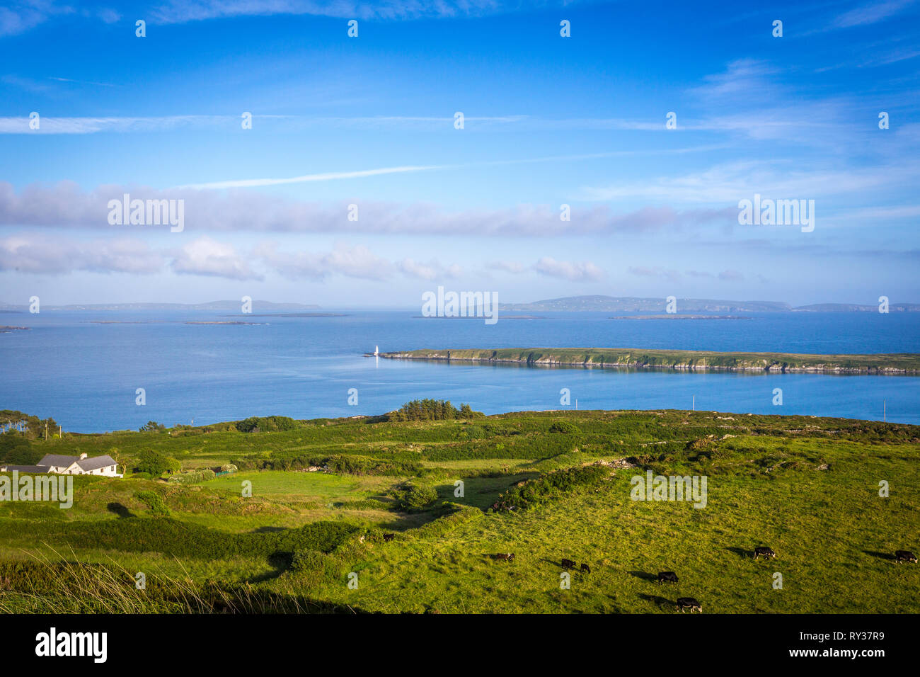 En face de la baie de Long Island Schull Banque D'Images