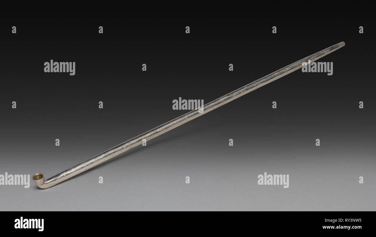 Pipe, années 1800, années 1900. Le Japon, 19e-20e siècle. Metal ; Total : 40 cm (15 3/4 po) Banque D'Images