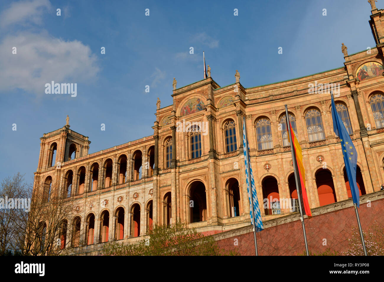 Maximilianeum, Max-Planck-Strasse, Munich, Bayern, Deutschland Banque D'Images