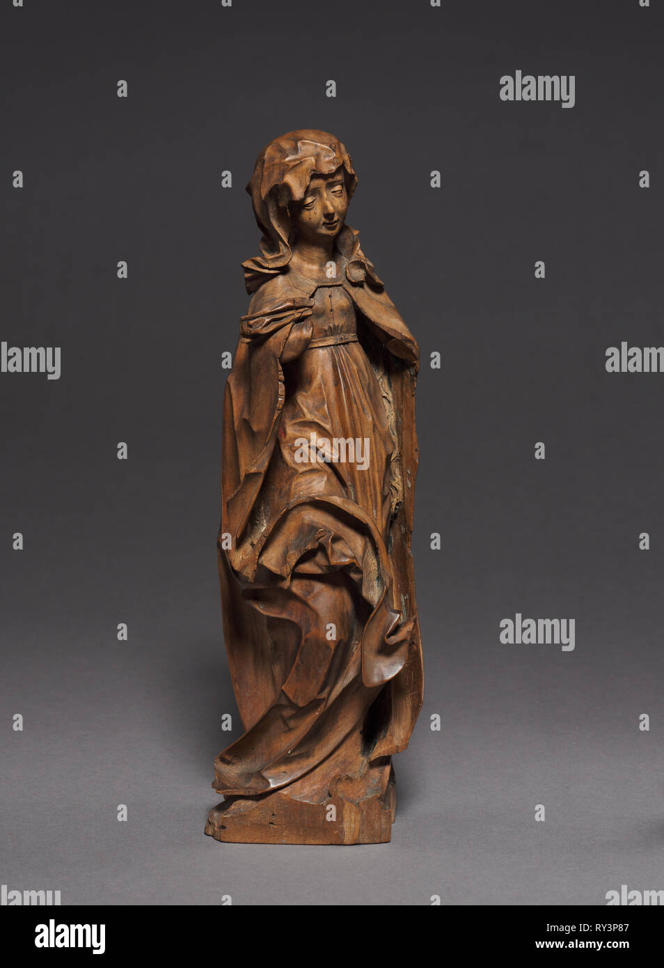 Deuil d'un groupe de Crucifixion vierge, 1500-1510. Veit Stoss (Allemand), ch. 1445-1533). En poirier ; Total : 31 x 9,8 x 8,7 cm (12 3/16 x 3 7/8 x 3 7/16 in Banque D'Images