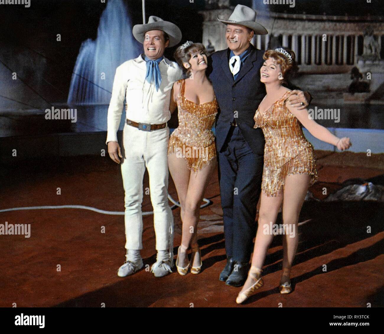 SMITH,CARDINALE,WAYNE,HAYWORTH, monde du cirque, 1964 Banque D'Images