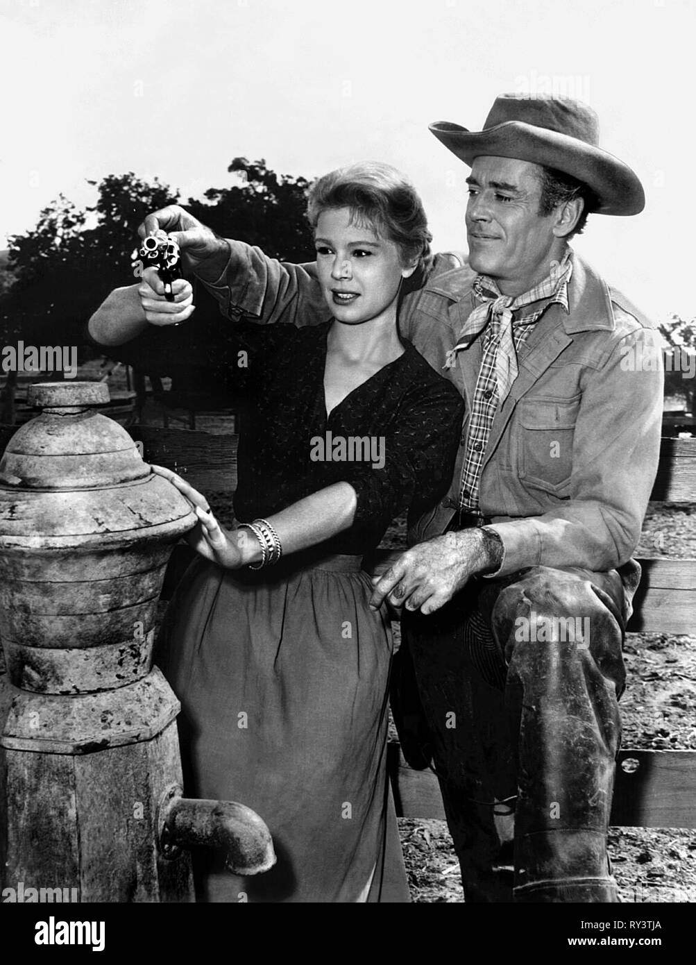 PALMER,Fonda, le TIN STAR, 1957 Banque D'Images