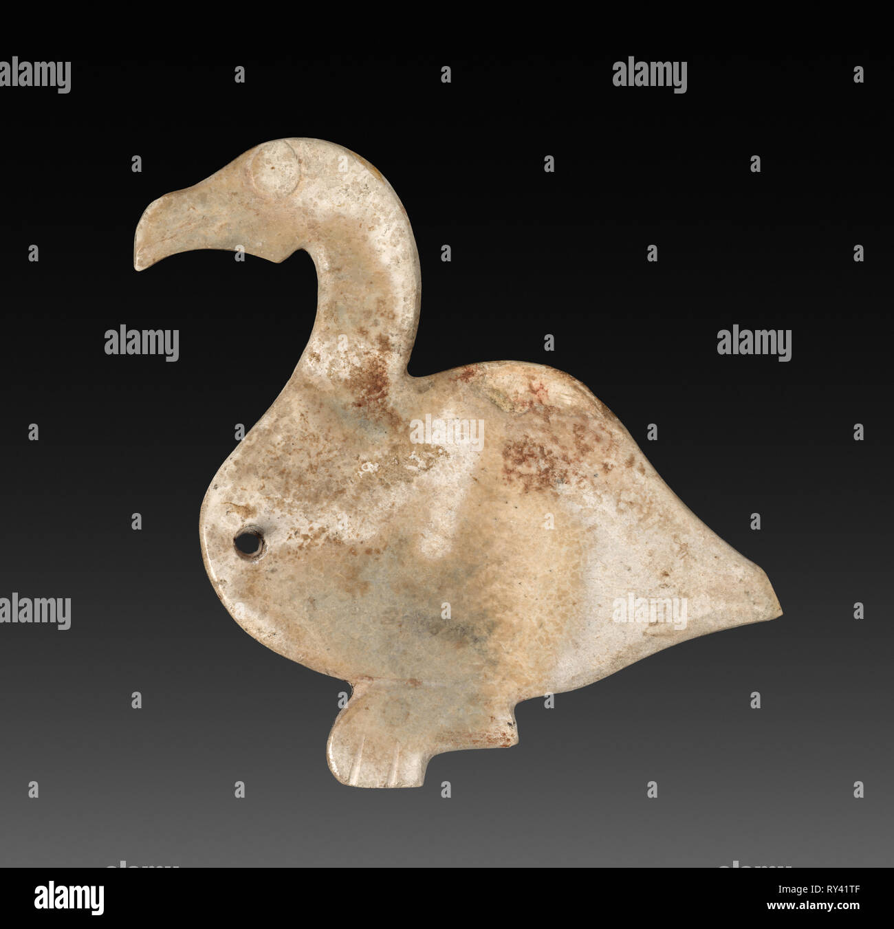 Goose, 11ème-10ème siècle BC. Chine, dynastie Zhou de l'Ouest (ch. 1046-771 av. J.-C.). Jade Banque D'Images