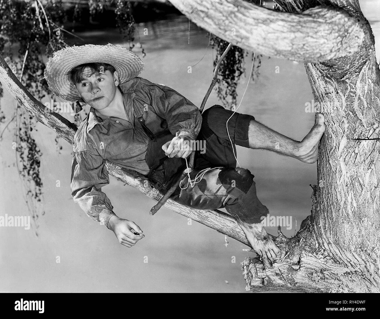 MICKEY ROONEY, Aventures de Huckleberry Finn, 1939 Banque D'Images