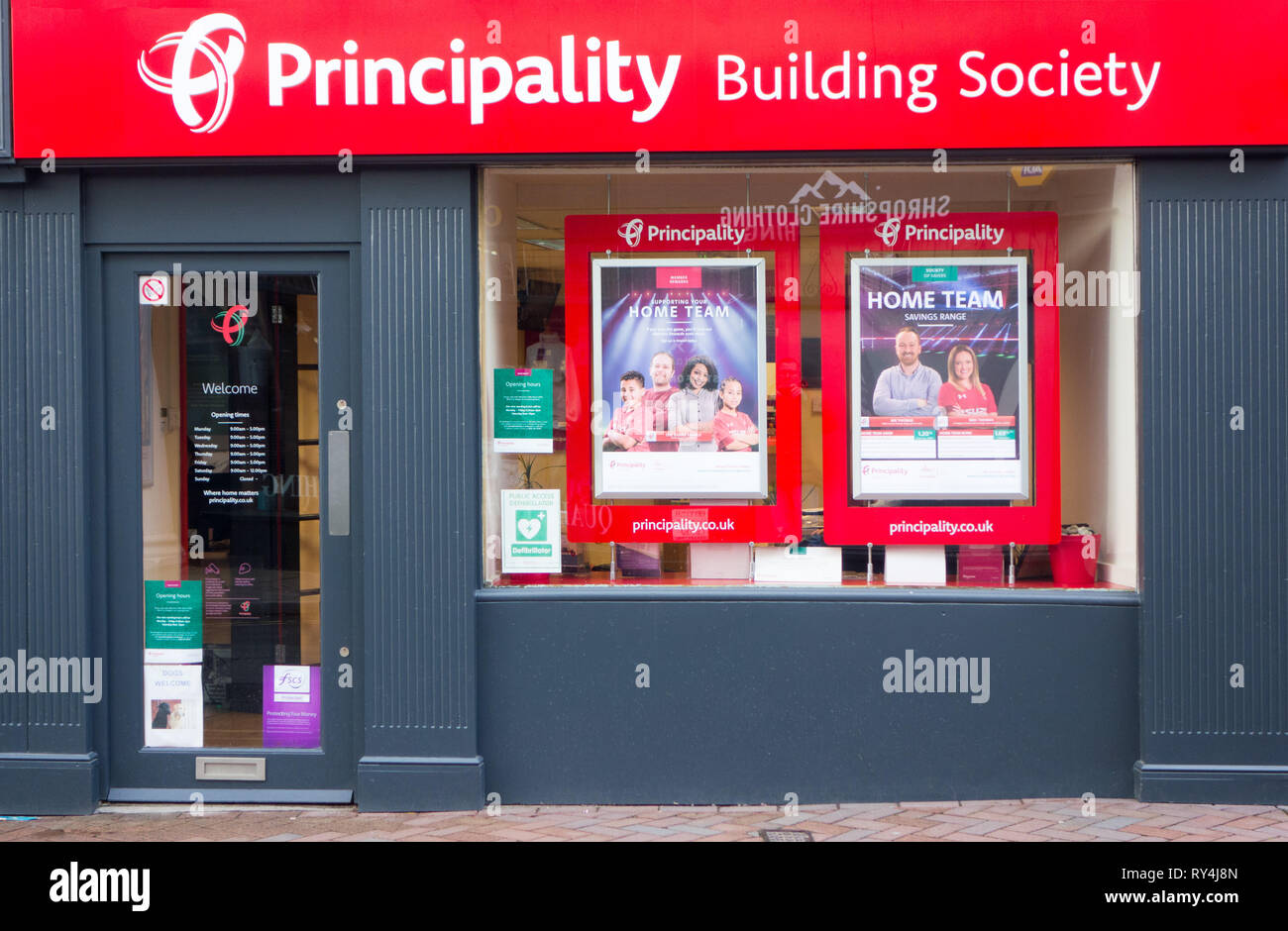 La Principauté Building society welsh Wales Banque D'Images