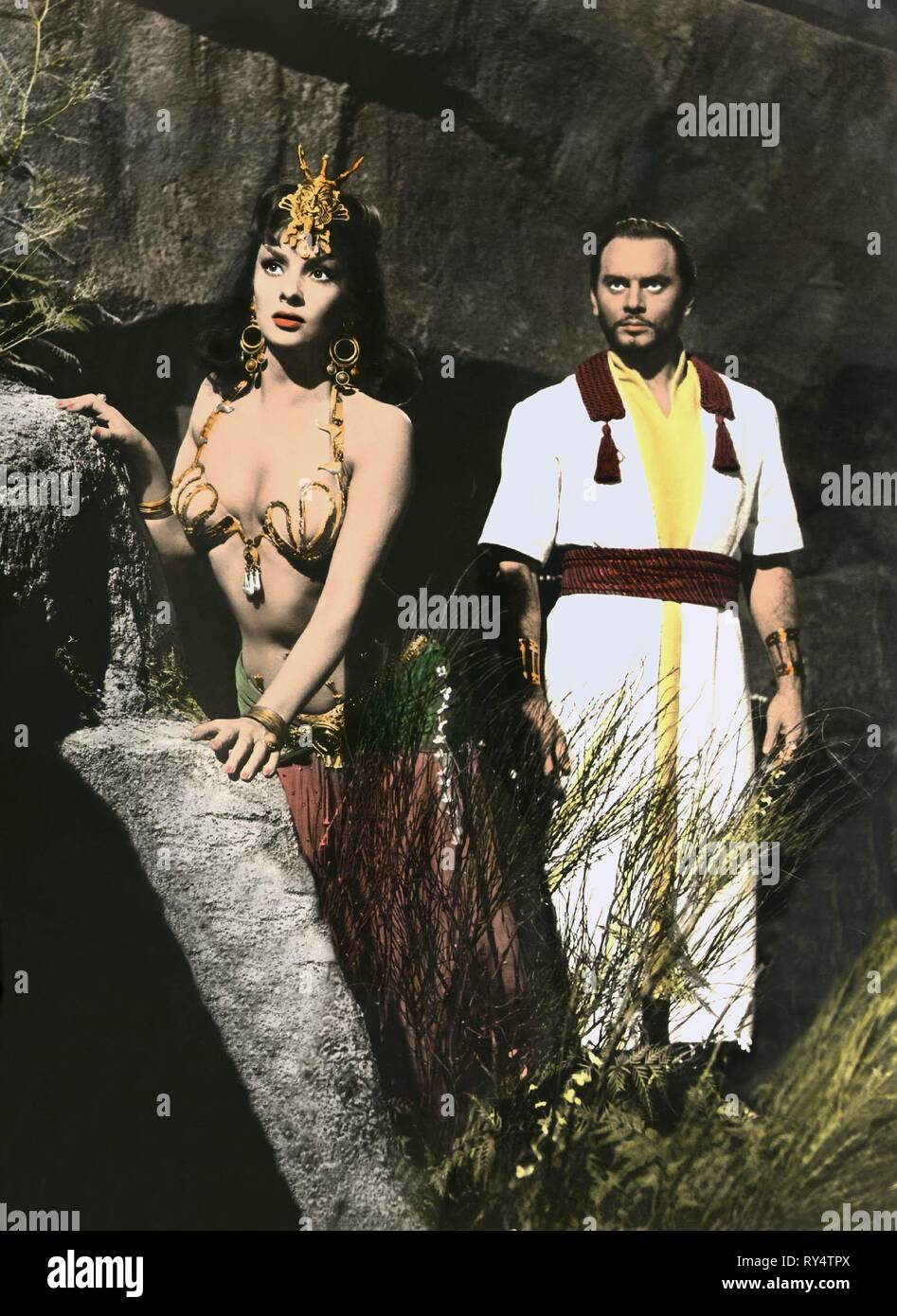 LOLLOBRIGIDA, BRYNNER, Salomon et Saba, 1959 Banque D'Images