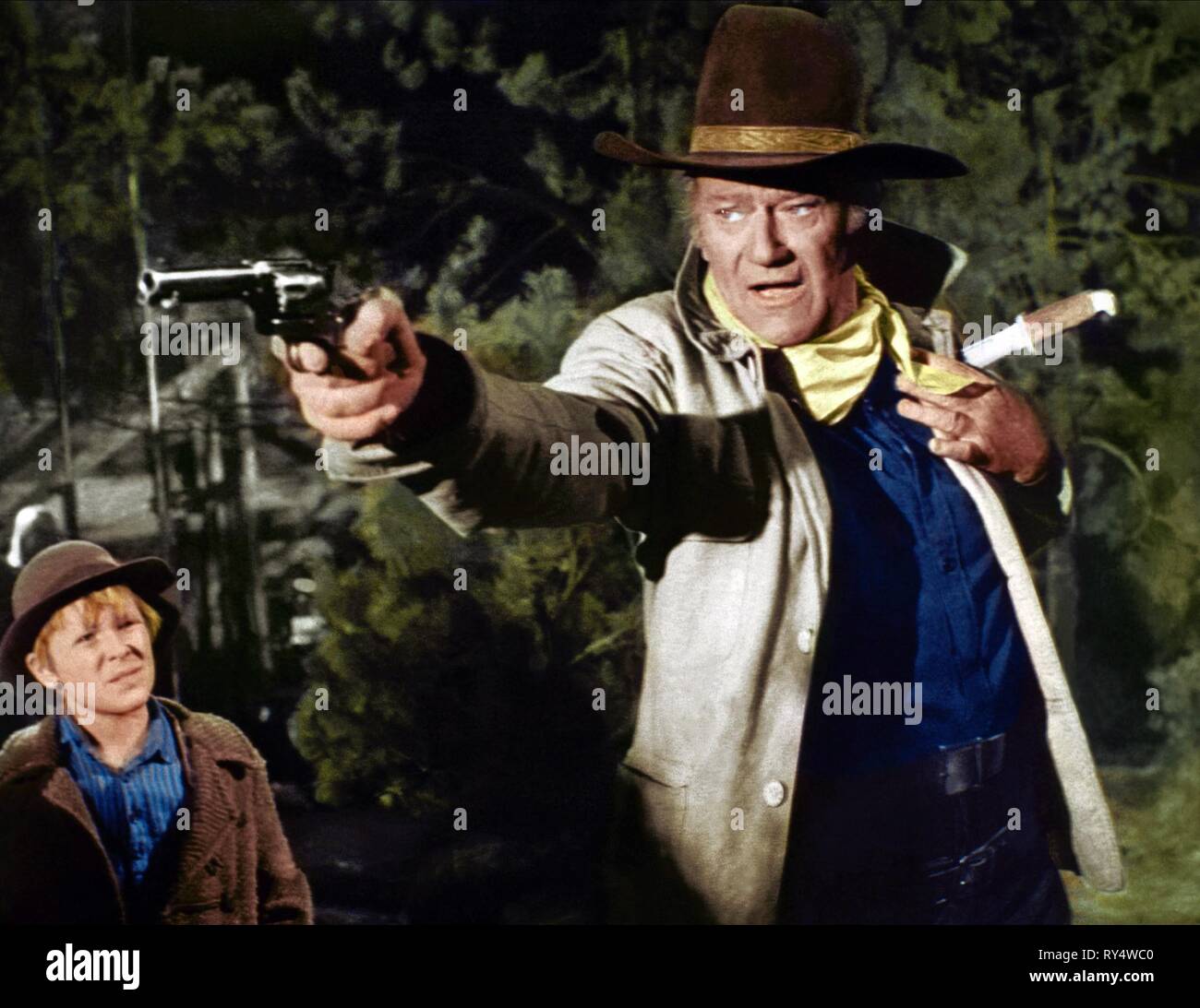 JOHN WAYNE, CAHILL U.S. Marshal, 1973 Banque D'Images