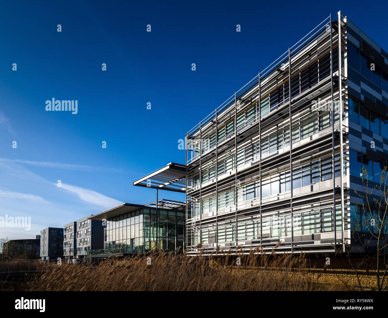 Broers Bâtiment à l'Université de Cambridge a ouvert le Forum Hauser 2010 est sur le site de Cambridge de l'Ouest. Wilkinson Eyre Architects Architectes avec Archial Banque D'Images