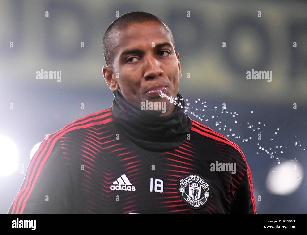 Londres, ANGLETERRE - 27 février 2019 : Ashley Young de Manchester en photo avant la Premier League 2018/19 match entre Crystal Palace FC et Manchester United à Selhurst Park. Banque D'Images