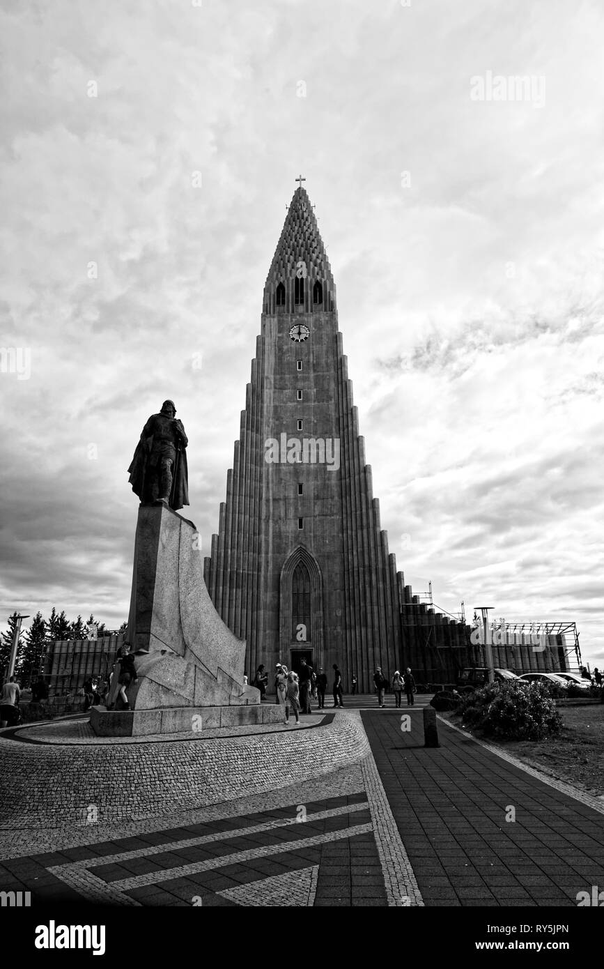 Reykjavik en Islande Banque D'Images