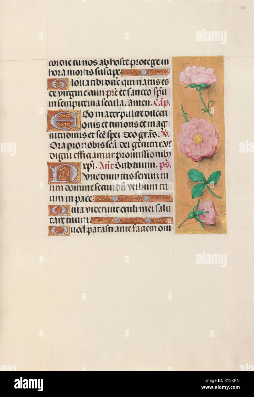 Heures de la Reine Isabelle la Catholique, reine d'Espagne : Fol. 157r), ch. 1500. Et Associés Maître de la première prière de Maximillian (flamand), ch. 1444-1519). Encre, tempera, et d'or sur vélin ; codex : 22,5 x 15,2 cm (8 7/8 x 6 in Banque D'Images
