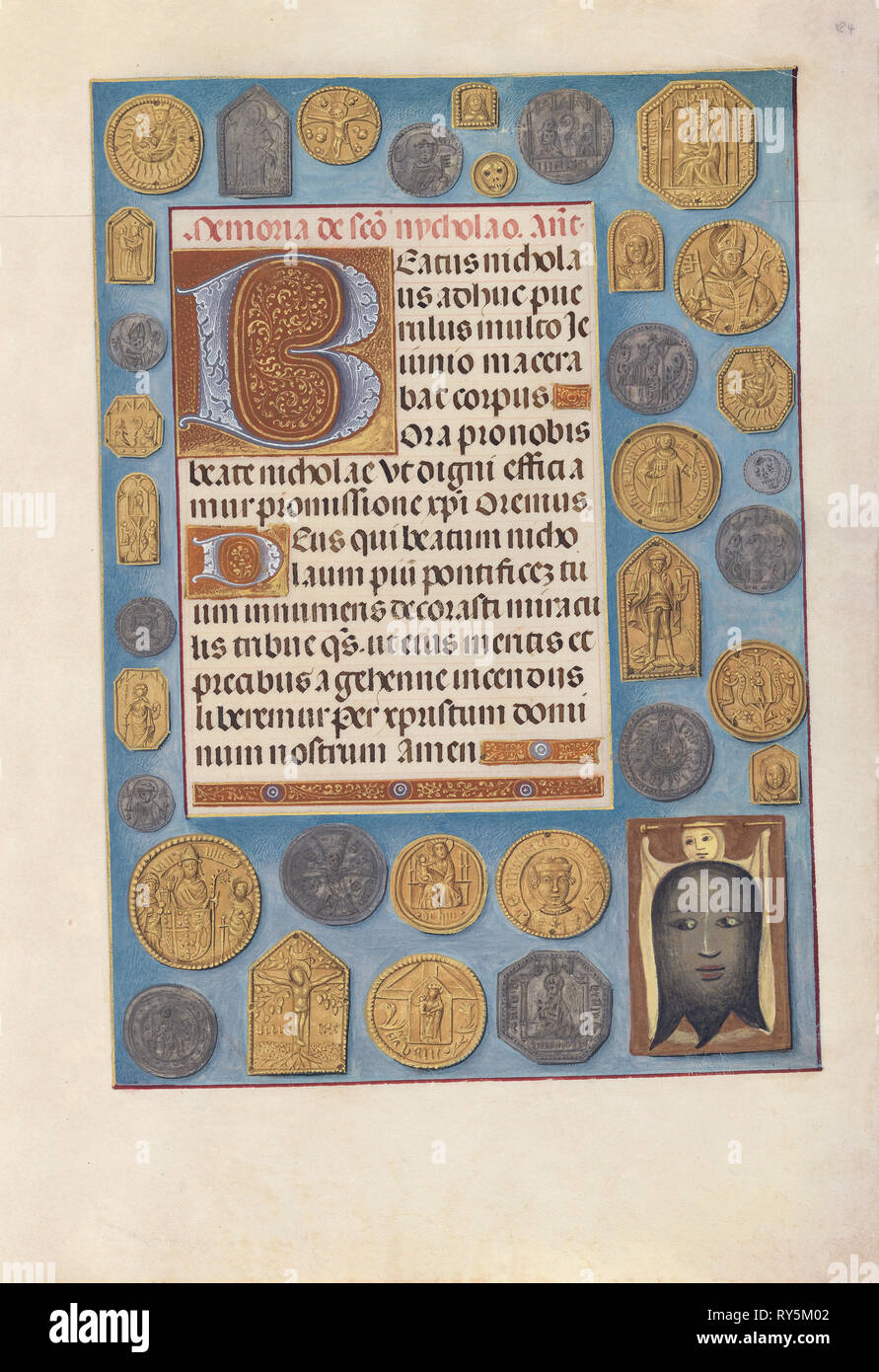 Heures de la Reine Isabelle la Catholique, reine d'Espagne : Fol. 184r), ch. 1500. Et Associés Maître de la première prière de Maximillian (flamand), ch. 1444-1519). Encre, tempera, et d'or sur vélin ; codex : 22,5 x 15,2 cm (8 7/8 x 6 in Banque D'Images