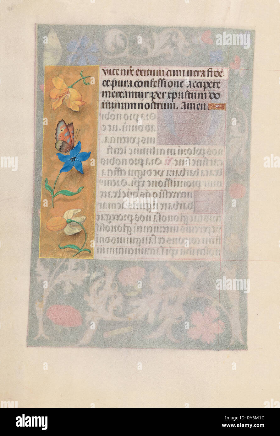 Heures de la Reine Isabelle la Catholique, reine d'Espagne : Fol. 192v, ch. 1500. Et Associés Maître de la première prière de Maximillian (flamand), ch. 1444-1519). Encre, tempera, et d'or sur vélin ; codex : 22,5 x 15,2 cm (8 7/8 x 6 in Banque D'Images