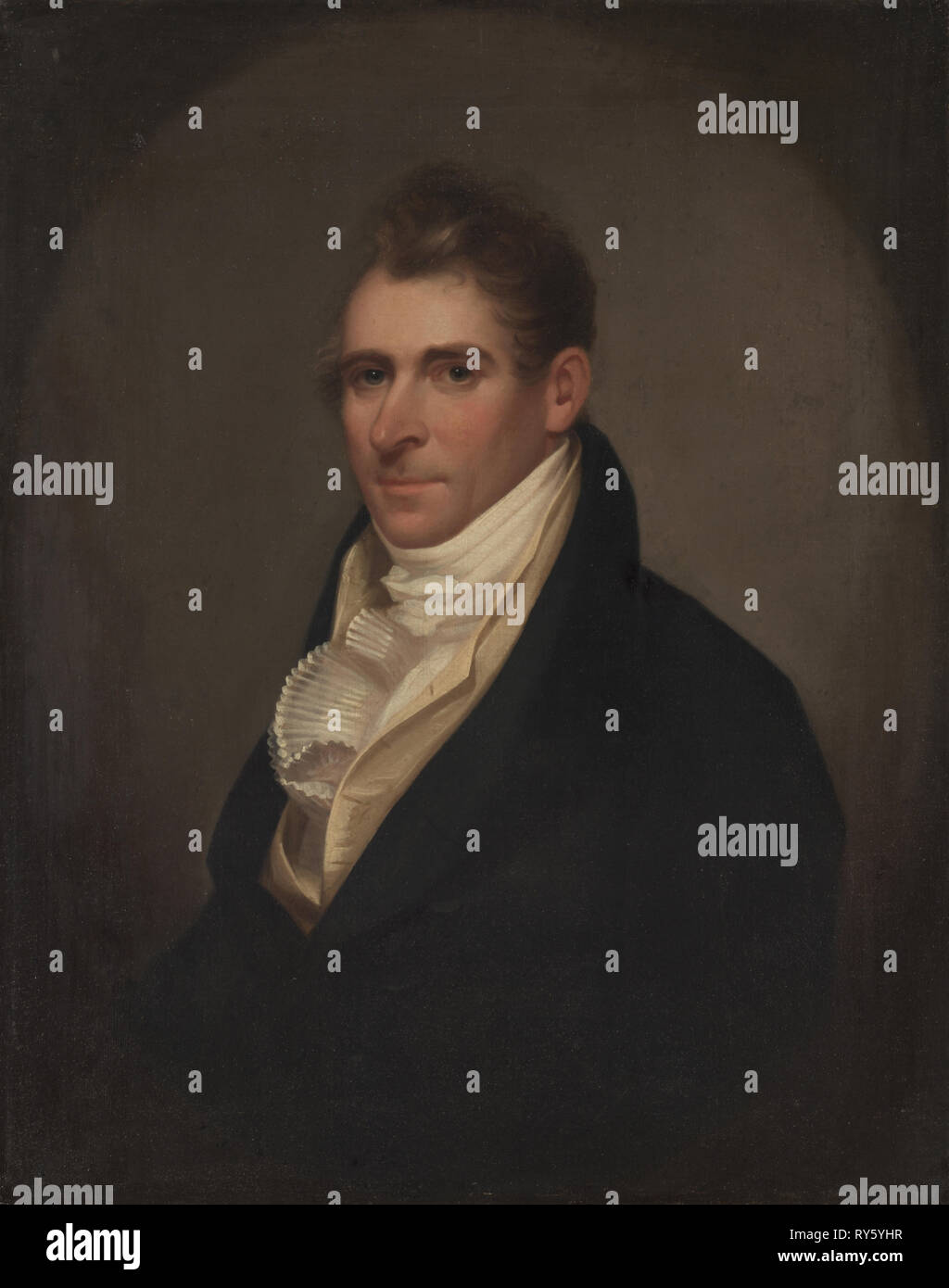 John Scoville, ch. 1810. Ezra Ames (Américain, 1768-1836). Huile sur toile non encadrée ; 75,8 x 60,2 cm : 29 x 23 (11/16 à 13/16 Banque D'Images