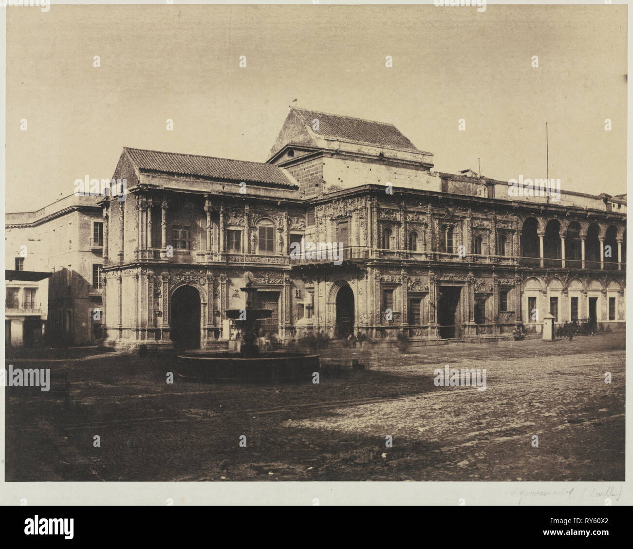 Mairie, Séville, 1853. Vicomte Joseph Vigier (Français, 1821-1862). Impression sur papier salé, cirés, à partir de négatifs papier ciré ; image : 27,6 x 35,8 cm (10 7/8 x 14 1/8 in.) ; enchevêtrées : 50,8 x 61 cm (20 x 24 dans Banque D'Images