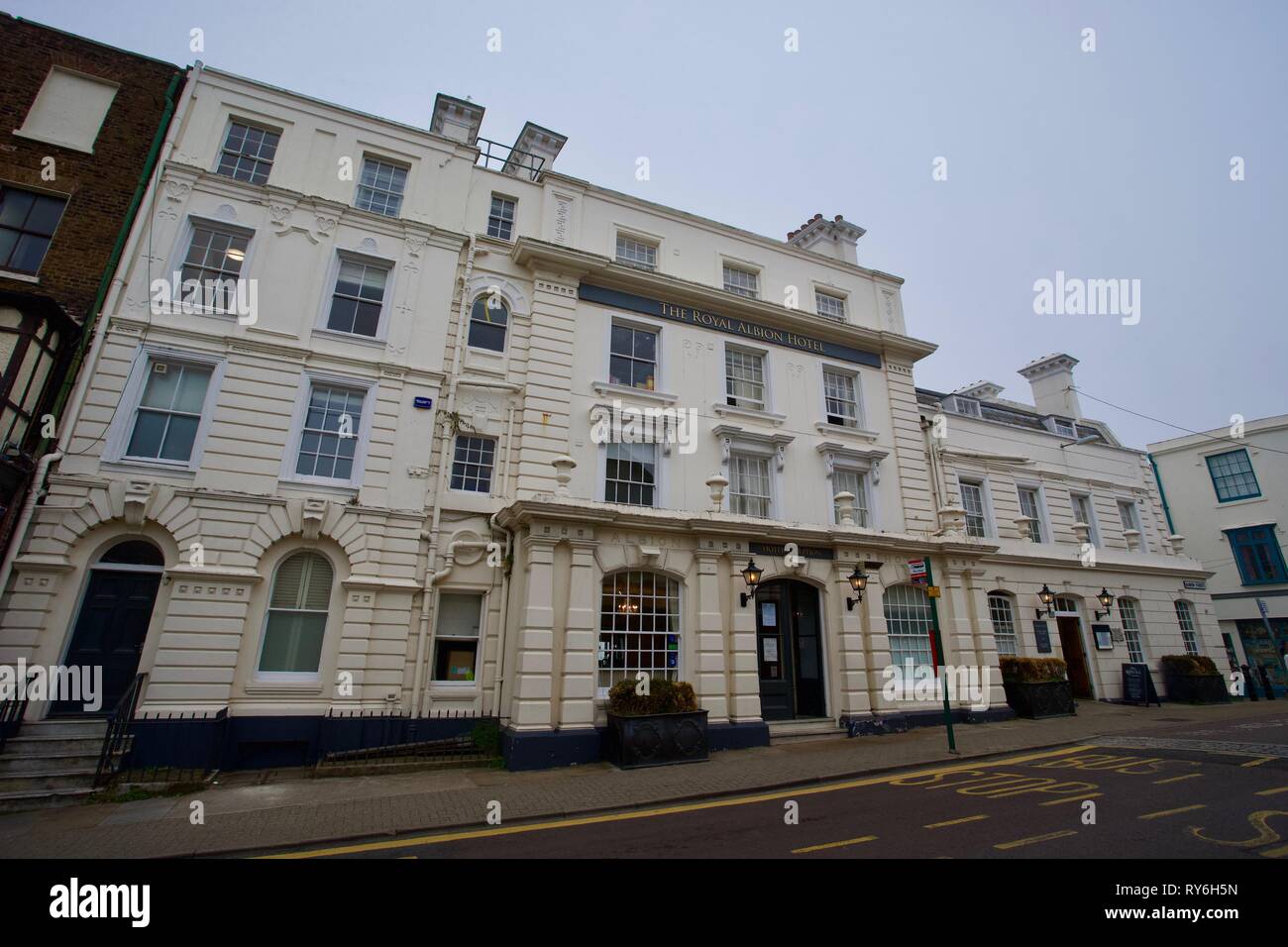 Le Royal Albion Hotel, Broadstairs, Kent, Angleterre Banque D'Images