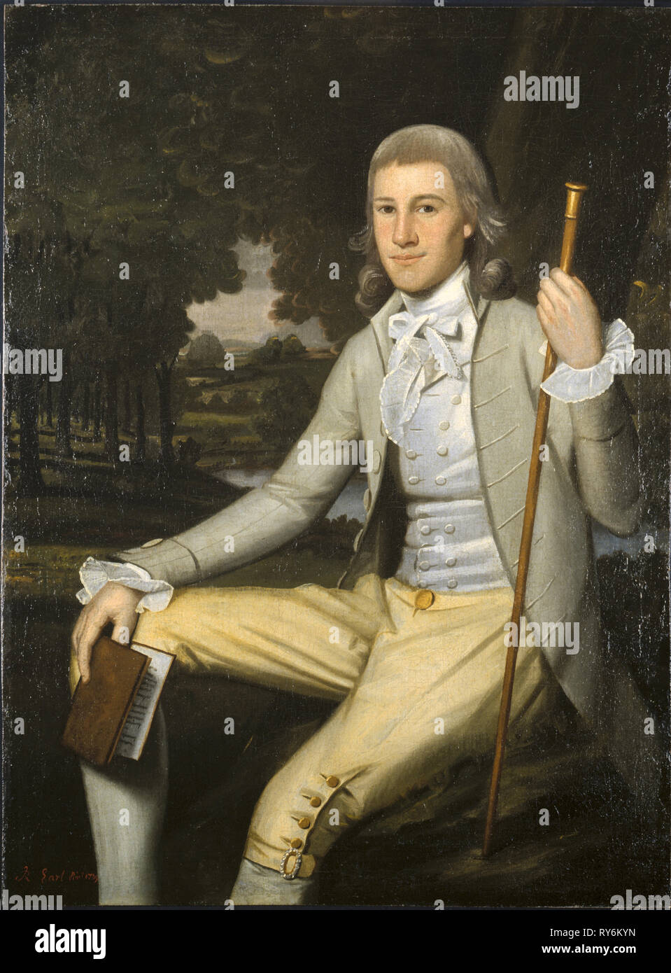 Moïse Seymour, Jr., 1789. Ralph Earl (Américain, 1751-1801). Huile sur toile, 139,4 x 108,6 encadrées : x 5,2 cm (54 7/8 x 42 3/4 x 2 1/16 in.) ; non encadrée : 120,7 x 90,2 cm (47 1/2 x 35 1/2 po Banque D'Images