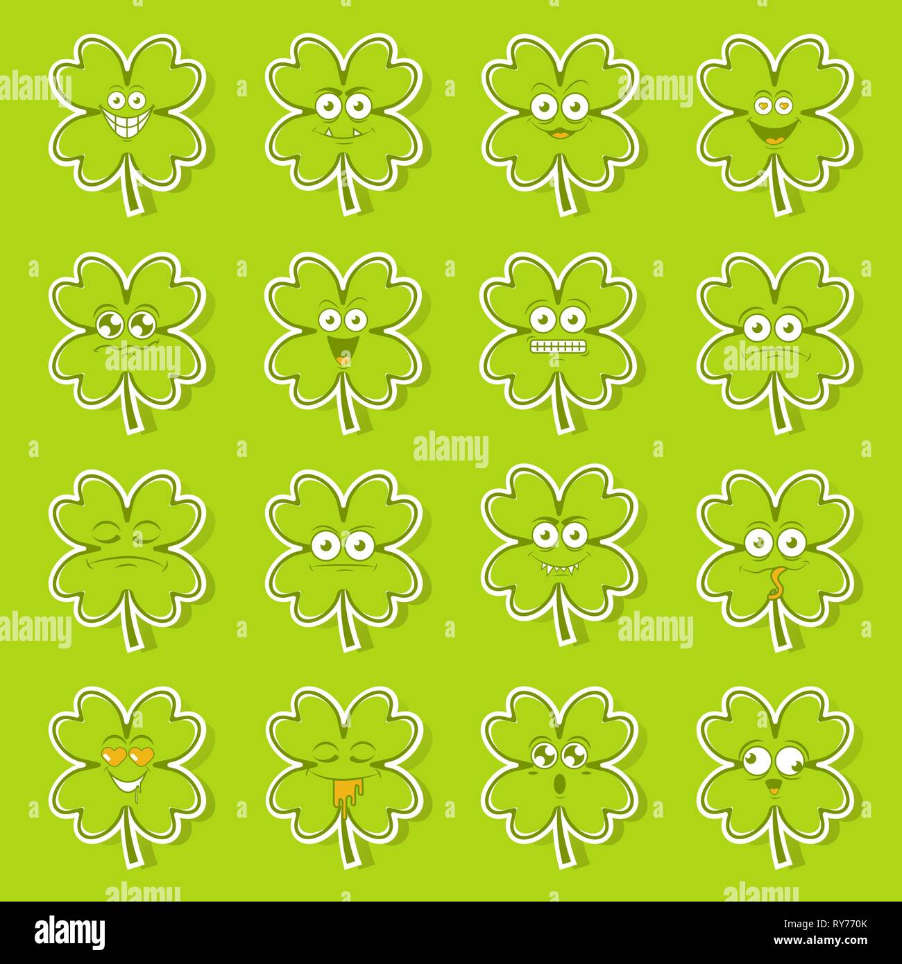 Symbole heureux Emotions icônes vector illustration Illustration de Vecteur