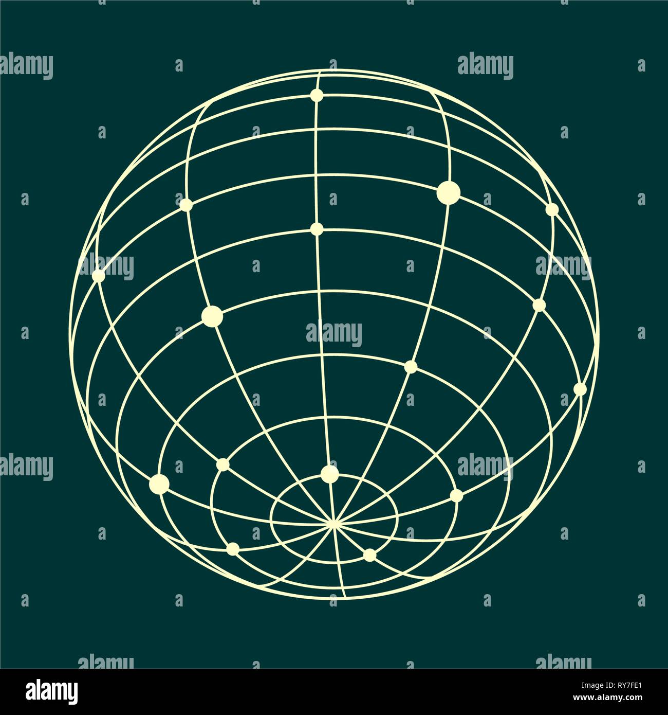 La forme géométrique abstraite Illustration de Vecteur
