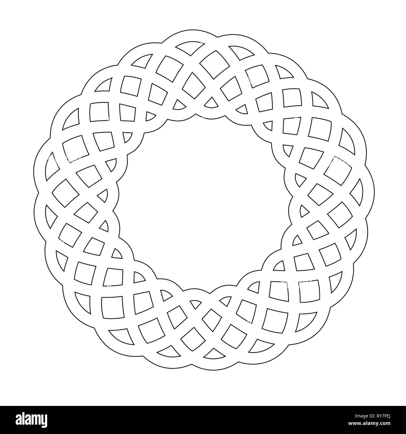 Emblème de la géométrie abstraite Illustration de Vecteur