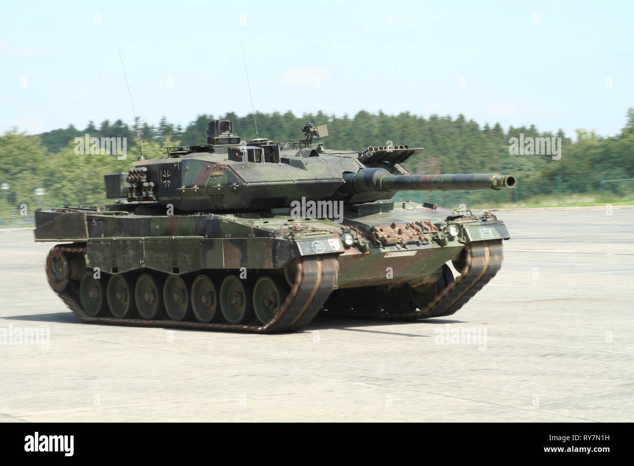 Char de combat Leopard 2 Allemand Banque D'Images