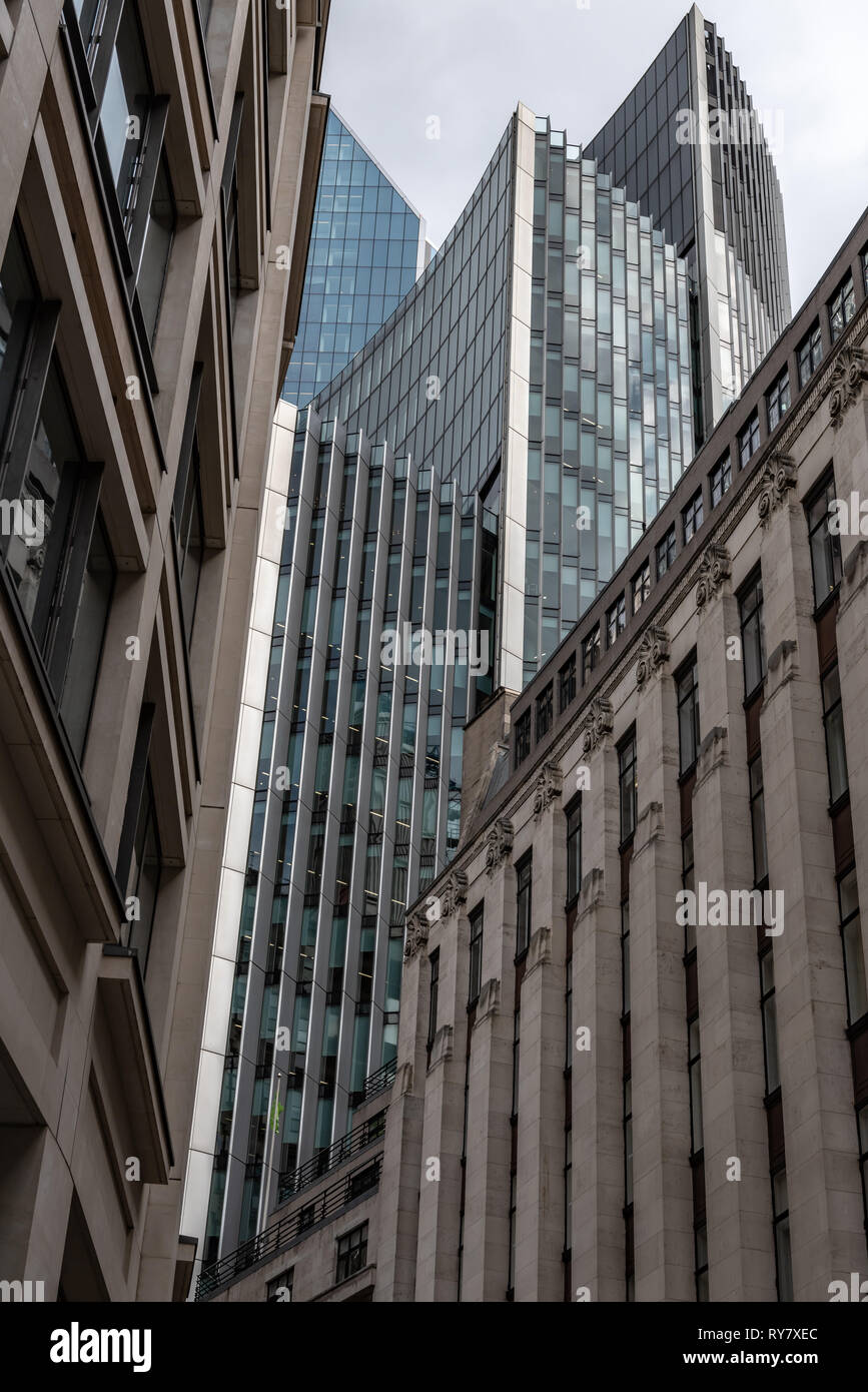 La haute finance, des gratte-ciel, la chaux St, Londres Banque D'Images