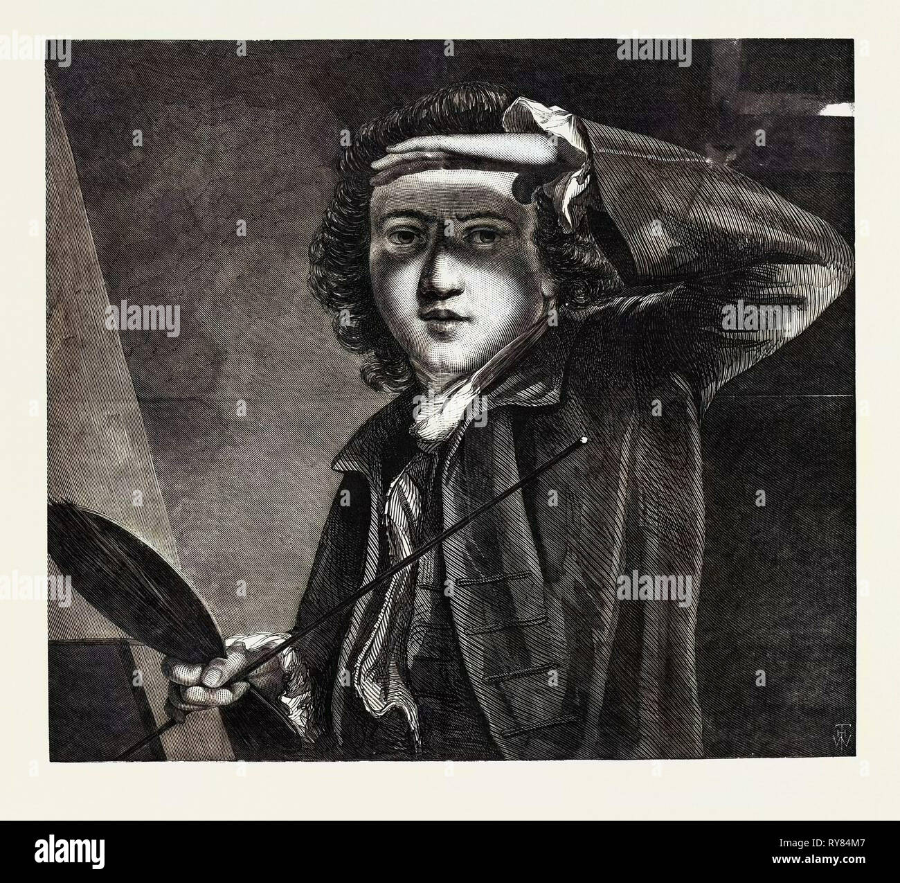 Sir Joshua Reynolds, à la National Portrait Gallery Banque D'Images