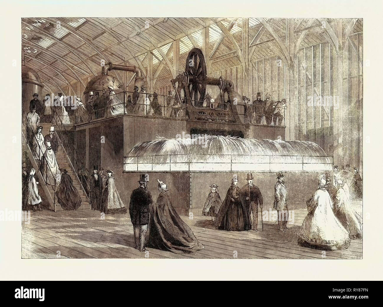L'Exposition Internationale : Pompe centrifuge, 1862 Banque D'Images