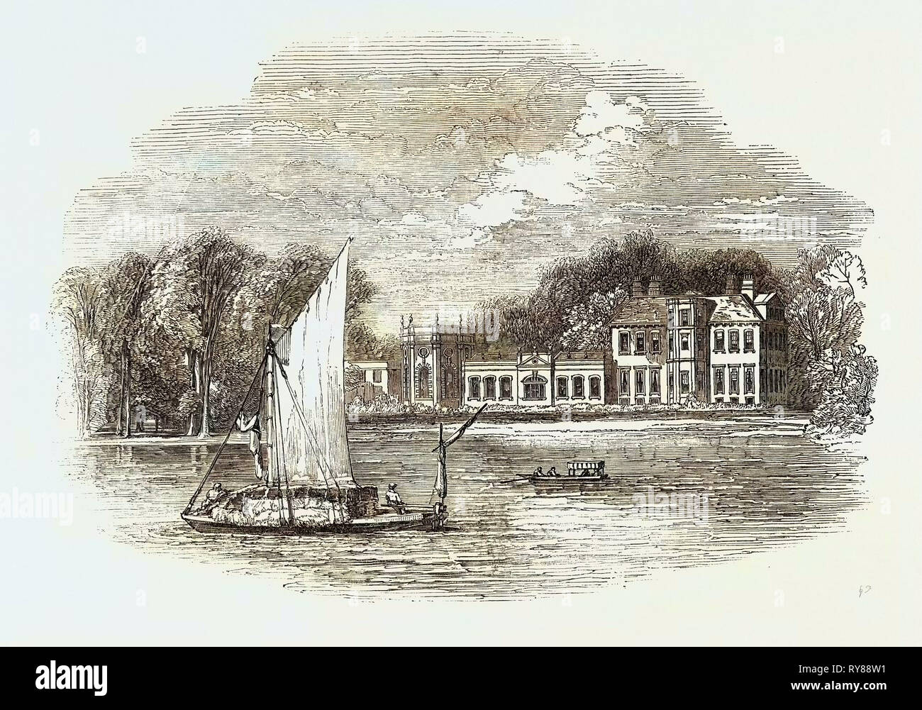 Orleans House, Twickenham, autrefois la résidence de Louis Philippe Banque D'Images