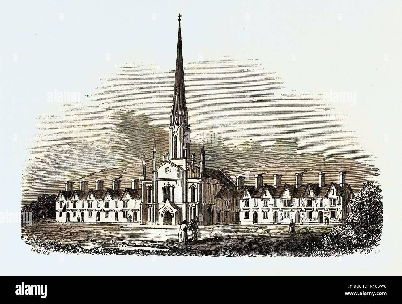 Nouveau Alms-Houses à Northfleet Banque D'Images