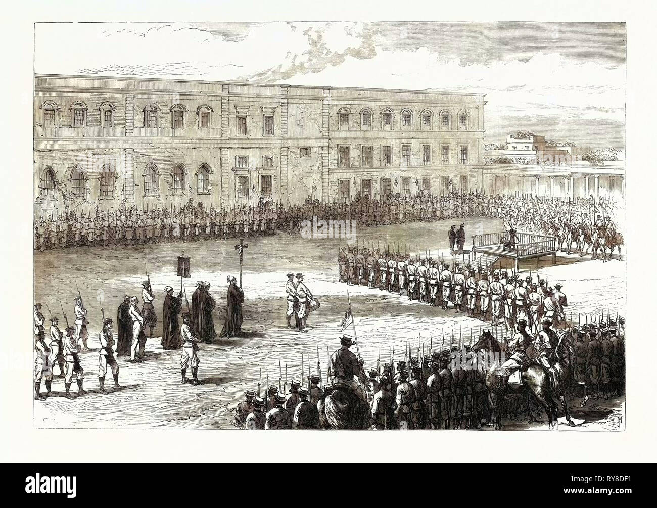 L'exécution de prisonniers politiques à Cuba 1869 Banque D'Images