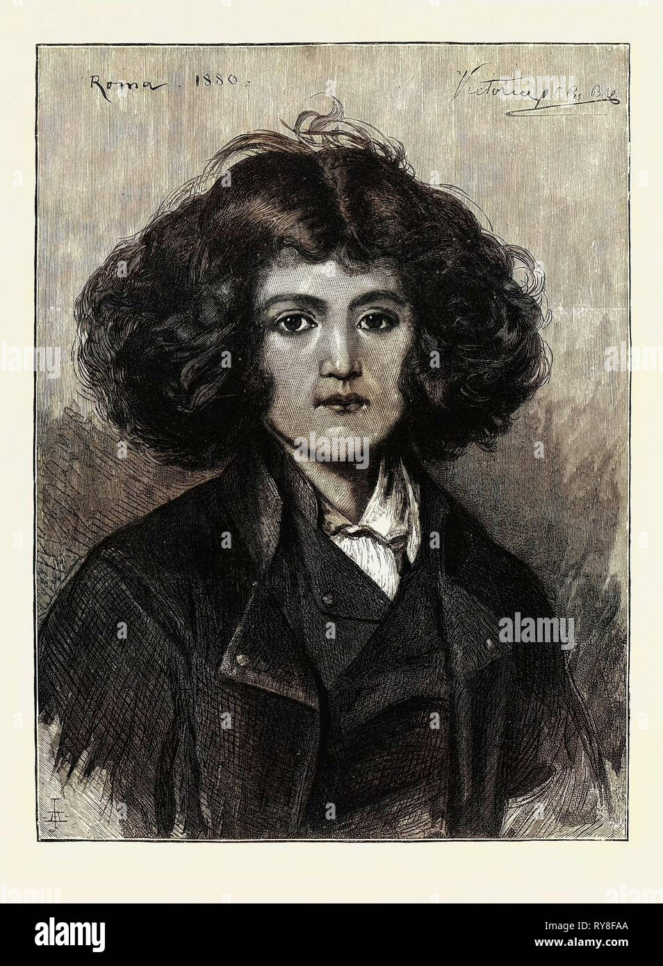 Roma 1880 Banque D'Images