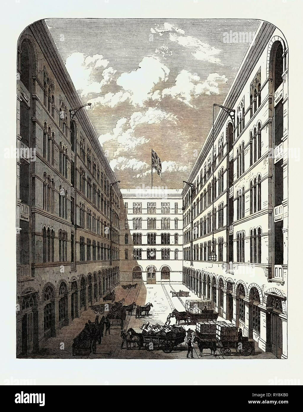 Le Ministère magasin indien de Lambeth Road 1868 Banque D'Images