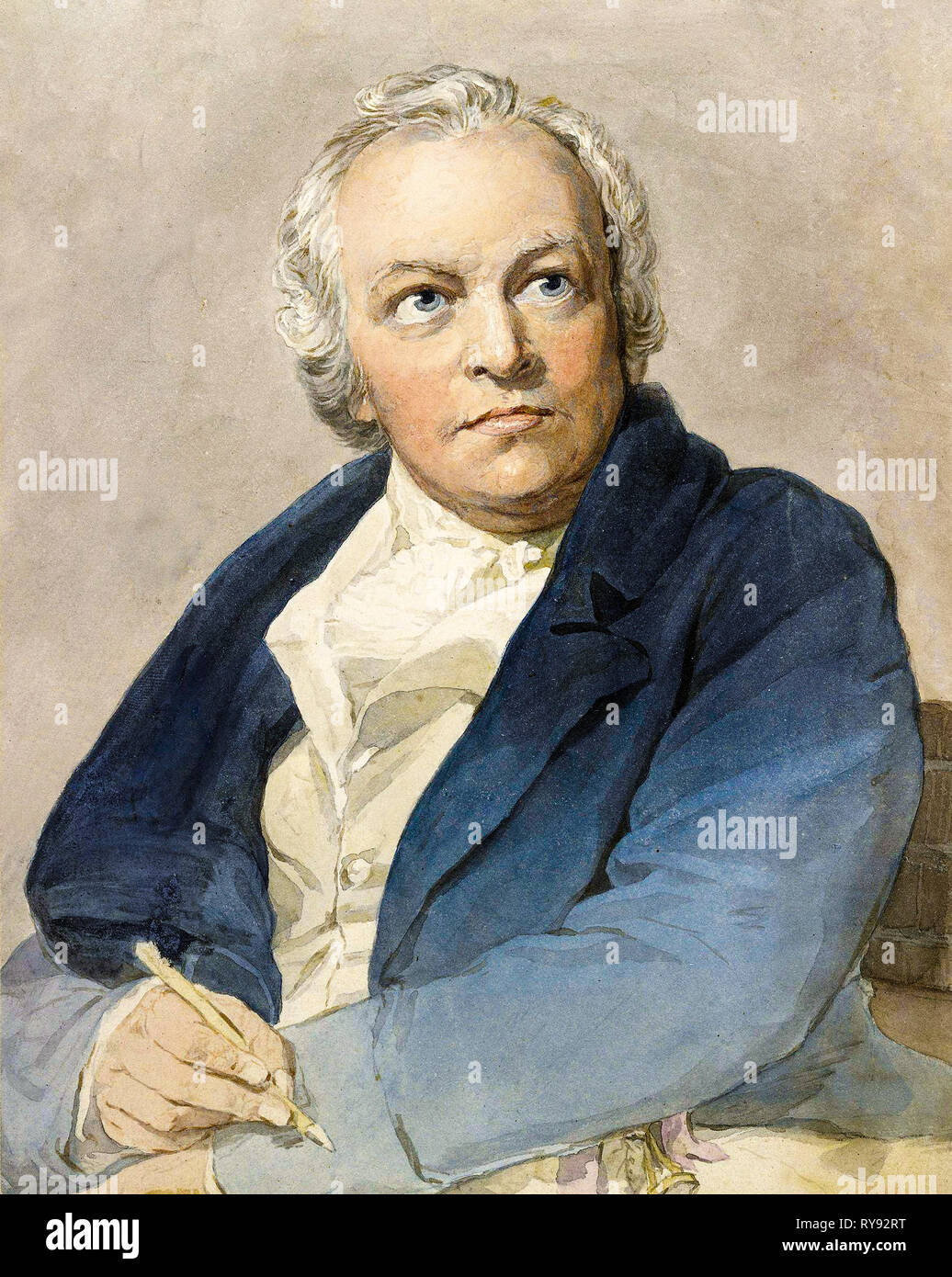 William Blake (1757-1827), portrait, 1807 par Thomas Phillips Banque D'Images