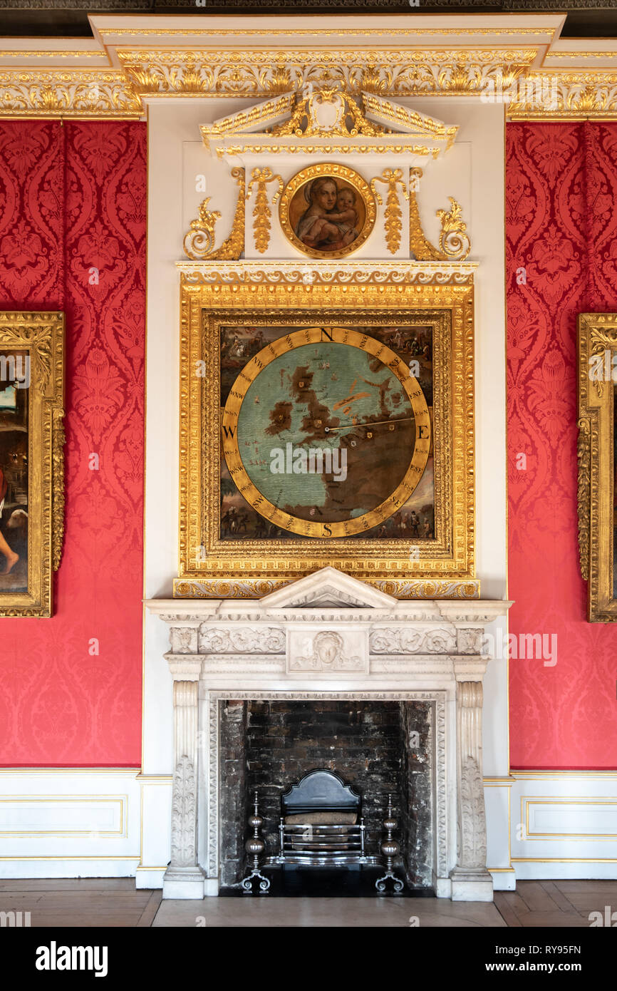 La galerie du roi à l'intérieur de Kensington Palace, Londres, UK Banque D'Images