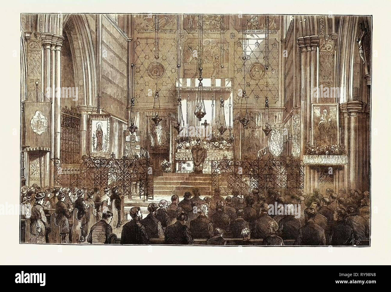 Pâques dans l'église de Saint Albans, Holborn, London, UK Banque D'Images