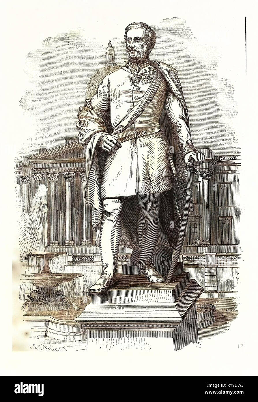 Le général Sir Henry Havelock, un général britannique qui est particulièrement associé à l'Inde et sa récupération de Cawnpore des rebelles au cours de la rébellion indienne de 1857 Banque D'Images