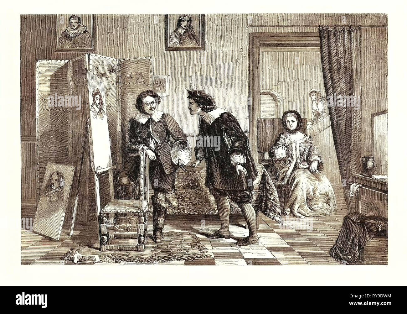 Anthony Van Dyck et Frans Hals Banque D'Images