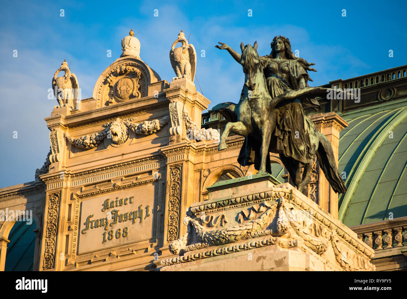 Maison de l'Opéra de Vienne, Vienne, Autriche. Banque D'Images