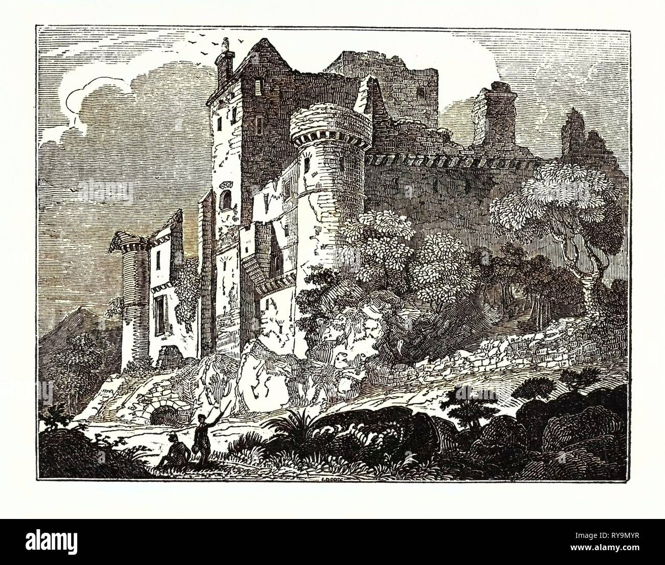 CRAIGMILLAR CASTLE, Édimbourg, Écosse, Royaume-Uni Banque D'Images