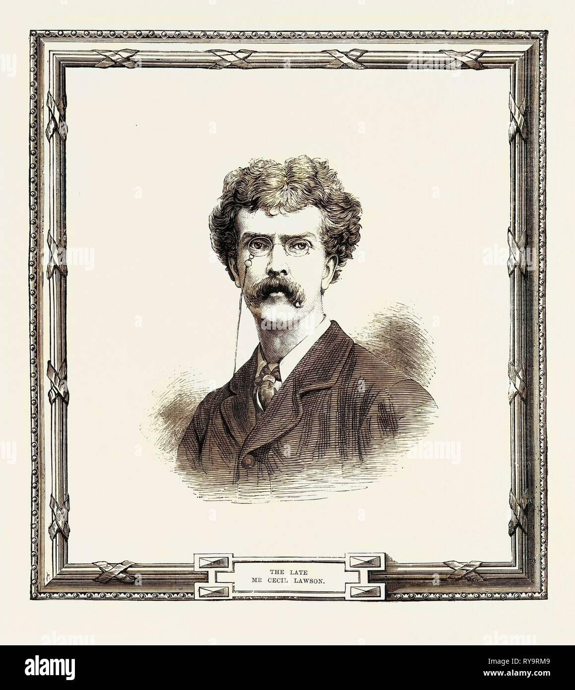 Cecil Gordon Lawson 3 Décembre 1851 - Le 10 juin 1882, était un peintre de paysages, gravure 1882, UK, Grande-Bretagne, britannique, Europe, France, Grande Bretagne, Banque D'Images